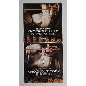 S3 Shadow Boxer Knockout Body EXPRESS &  BURN BASICS NEW DVDs. Body By JAKE.